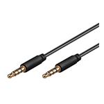 PremiumCord Jack 3.5mm 4 pinový M/M 0,5m pro Apple