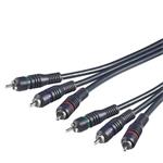 PremiumCord Kabel 3x CINCH-3x CINCH M/M 2m HQ kjackcmm3hq-2