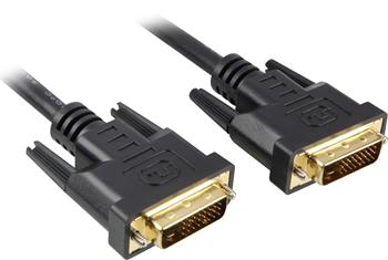 PremiumCord - Kabel DVI - dva spoje - DVI-D (M) do DVI-D (M) - 2 m - černá KPDVI2-2