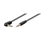 PREMIUMCORD kábel Jack 3,5 mm - 3,5 mm konektor 90° M/M 0,5 m