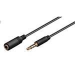 PREMIUMCORD kábel Jack 3,5 mm 4 pin M/F 3 m pre Apple iPhone, iPad, iPod kjack4mf3