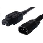 PREMIUMCORD Kabel napájecí 230V prodlužovací 2m (konektory IEC320 C14 - C15) kpss2