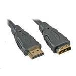 PREMIUMCORD Kabel prodlužovací HDMI - HDMI 3m, zlacené konektory kphdmf3