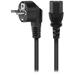 PremiumCord Kabel síťový 230V k počítači 0.5m