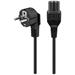 PremiumCord Kabel síťový 230V k počítači 2m IEC 320 C15 konektor s drážkou kpsps2