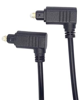 PremiumCord Kabel Toslink 90° - Toslink 90°, tloušťka kabelu:4.0mm, délka 1m kjtos4-1