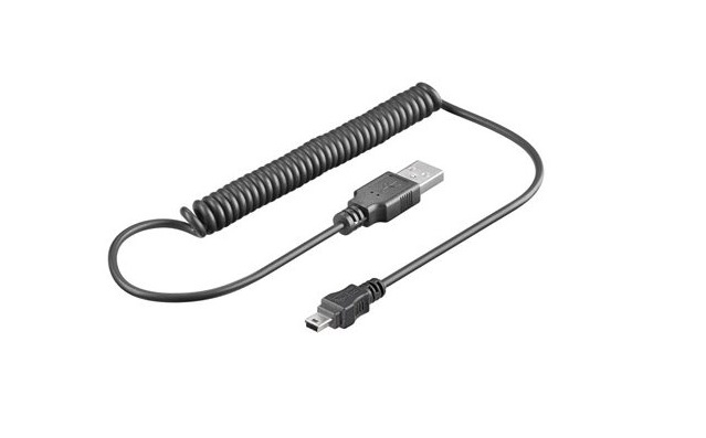 PremiumCord Kabel USB 2.0, A-B mini 1.5m - kroucený 50cm až 150cm ku2m1akr