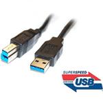 PremiumCord Kabel USB 3.0 Super-speed 5Gbps A-B, 9pin, 3m ku3ab3bk