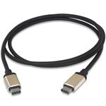 PremiumCord Kabel USB 3.1 konektor C/male - USB 3.1 C/male, 0,5m hliníkové konektory ku31cc05al
