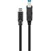 PremiumCord Kabel USB 3.2 konektor C/male - USB 3.0 konektor B/male, 1m ku31ce1bk