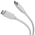 PremiumCord kábel USB 3.2 konektor C/male - USB 3.2 C/male, biely, 1m ku31cc1w