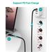PremiumCord Kábel USB-C M/M, 5A, 240W 480Mbps cierny bavlnený oplet, 2m ku31cv2