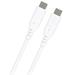 PREMIUMCORD Kabel USB-C na USB-C, 60W, 480Mbps, silikonový, bílý, 1,5m