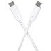 PREMIUMCORD Kabel USB-C na USB-C, 60W, 480Mbps, silikonový, bílý, 1,5m