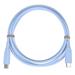 PREMIUMCORD Kabel USB-C na USB-C, 60W, 480Mbps, silikonový, modrý, 1,5m