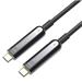 PREMIUMCORD Kabel USB-C optický fiber video AOC 4K@60Hz 1080p, 15m kufib1-15