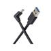PremiumCord Kabel USB typ C/M zahnutý konektor 90° - USB 3.0 A/M, 1m