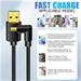 PremiumCord Kabel USB typ C/M zahnutý konektor 90° - USB 3.0 A/M, 3m ku31cze3bk