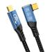 PREMIUMCORD Kabel USB4™ Version2.0 80Gbps 16K@60Hz 240W Thunderbolt 3 a 4 kabel zahnutý 1,5m ku4cb15
