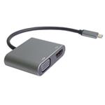 PremiumCord MST adaptér USB-C na HDMI + VGA, rozlišení 4K a FULL HD 1080p ku31hdmi19