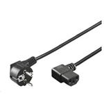 PremiumCord napájecí kabel 240V, délka 5m CEE7 pravoúhlý/IEC C13 pravoúhlý kpsp5-90