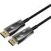 PremiumCord Optický DisplayPort 1.4 přípojný kabel M/M, zlacené konekt. 15m kport6-15