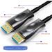 PremiumCord Optický DisplayPort 1.4 přípojný kabel M/M, zlacené konekt. 15m kport6-15