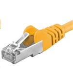 PREMIUMCORD Patch kabel CAT6a S-FTP, RJ45-RJ45, AWG 26/7 10m žlutá SP6ASFTP100Y