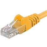 PremiumCord Patch kabel UTP RJ45-RJ45 CAT6 0.5m žlutá