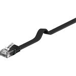 PremiumCord Plochý patch kabel UTP RJ45-RJ45 CAT6 10m černá sp6uflat100C