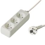 PREMIUMCORD Predlžovací kábel 230V 10m, 3 zásuvky, biely pp3-10