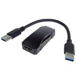 PremiumCord převodník HDMI na VGA se zvukem 3,5mm stereo jack, černá khcon-57