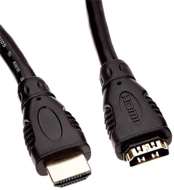 PremiumCord prodlužovací HDMI kabel/ HDMI-HDMI/ černý/ 5m kphdmf5