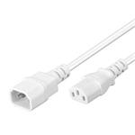 PremiumCord Prodlužovací kabel síť 230V, C13-C14, bílý 3m kps3w