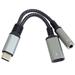 PremiumCord Redukce USB-C /3,5mm jack s DAC chipem + USB-C pro nabíjení 13cm ku31zvuk04
