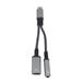 PremiumCord Redukce USB-C /3,5mm jack s DAC chipem + USB-C pro nabíjení 13cm ku31zvuk04