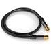 PremiumCord Satelitní antenní HQ kabel F male - F male (135 dB) 4x stíněný 1,5m kjqsat015