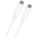 PremiumCord Silikónový kábel USB-C 60W 480Mbps biely extra mäkký a robustný kábel dlžky 1,5m ku31sa15w