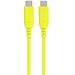 PremiumCord Silikónový kábel USB-C 60W 480Mbps žltý extra mäkký a robustný kábel dlžky 1,5m ku31sa15y