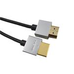 PremiumCord Slim HDMI High Speed + Ethernet kabel, zlacené konektory, 1,5m kphdmes15