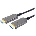 PremiumCord Ultra High Speed HDMI 2.1 optický fiber kabel 8K@60Hz,zlacené 15m kphdm21x15