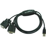 PremiumCord USB - 2x RS 232 převodník ku2-232b