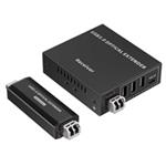 PremiumCord USB 3.2 5Gbps Super-speed 4-portový 150m Multi-mode optický extender kuext5