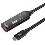 PremiumCord USB 3.2 Gen 2 repeater a prodlužovací kabel C-Male-A-Female, 10Gbps Aluminium 10m ku3rep10bl