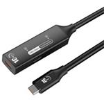 PremiumCord USB-C 3.2 Gen 2 repeater a prodlužovací kabel Male-Female, 10Gbps Aluminium 10m ku31rep10bl