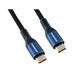 PremiumCord USB-C kabel ( USB 3.2 GEN 2x2, 5A, 100W, 20Gbit/s ) 1,5m, bavlněný oplet, černý ku31cry15