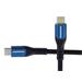 PremiumCord USB-C kabel ( USB 3.2 GEN 2x2, 5A, 100W, 20Gbit/s ) 1m, bavlněný oplet, černý ku31cry1
