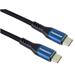 PremiumCord USB-C kabel ( USB 3.2 GEN 2x2, 5A, 100W, 20Gbit/s ) 1m, bavlněný oplet, černý ku31cry1