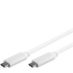 PremiumCord USB-C/male - USB-C/male, bílý, 1m ku31cc1w