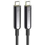 PremiumCord USB-C optický fiber video AOC kabel rozlišení 4K@60Hz 1080p délka:20m kufib1-20